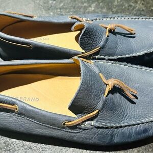 Lucky Brand Navy Leather Loafers